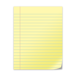 Paper Yellow Icon 256x256 png